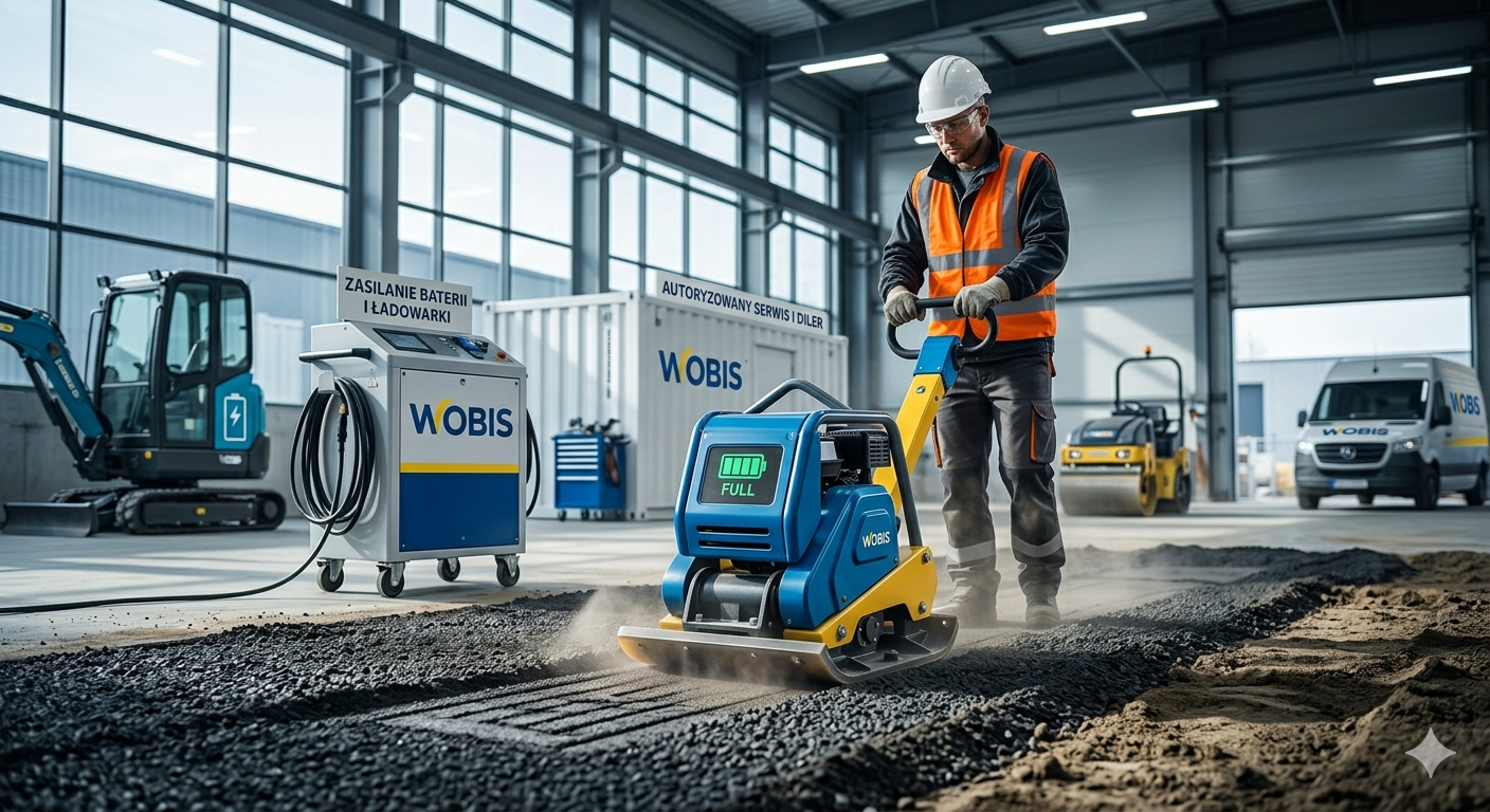 Maszyny akumulatorowe i E-napędy. Rewolucja bezemisyjna w technologii zagęszczania